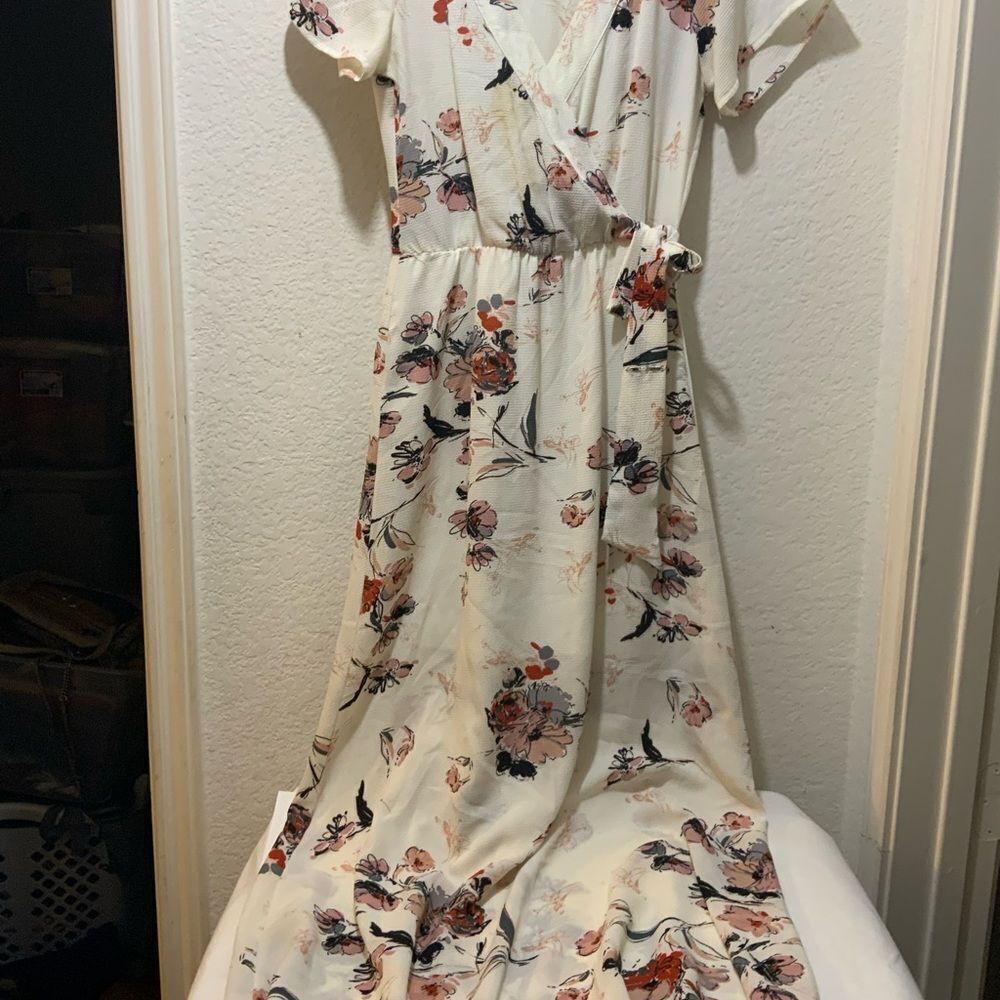 Staccato White Floral Maxi dress multicolor size Small - Picture 2 of 12